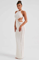 DELIA MAXI DRESS - WHITE