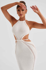 DELIA MAXI DRESS - WHITE