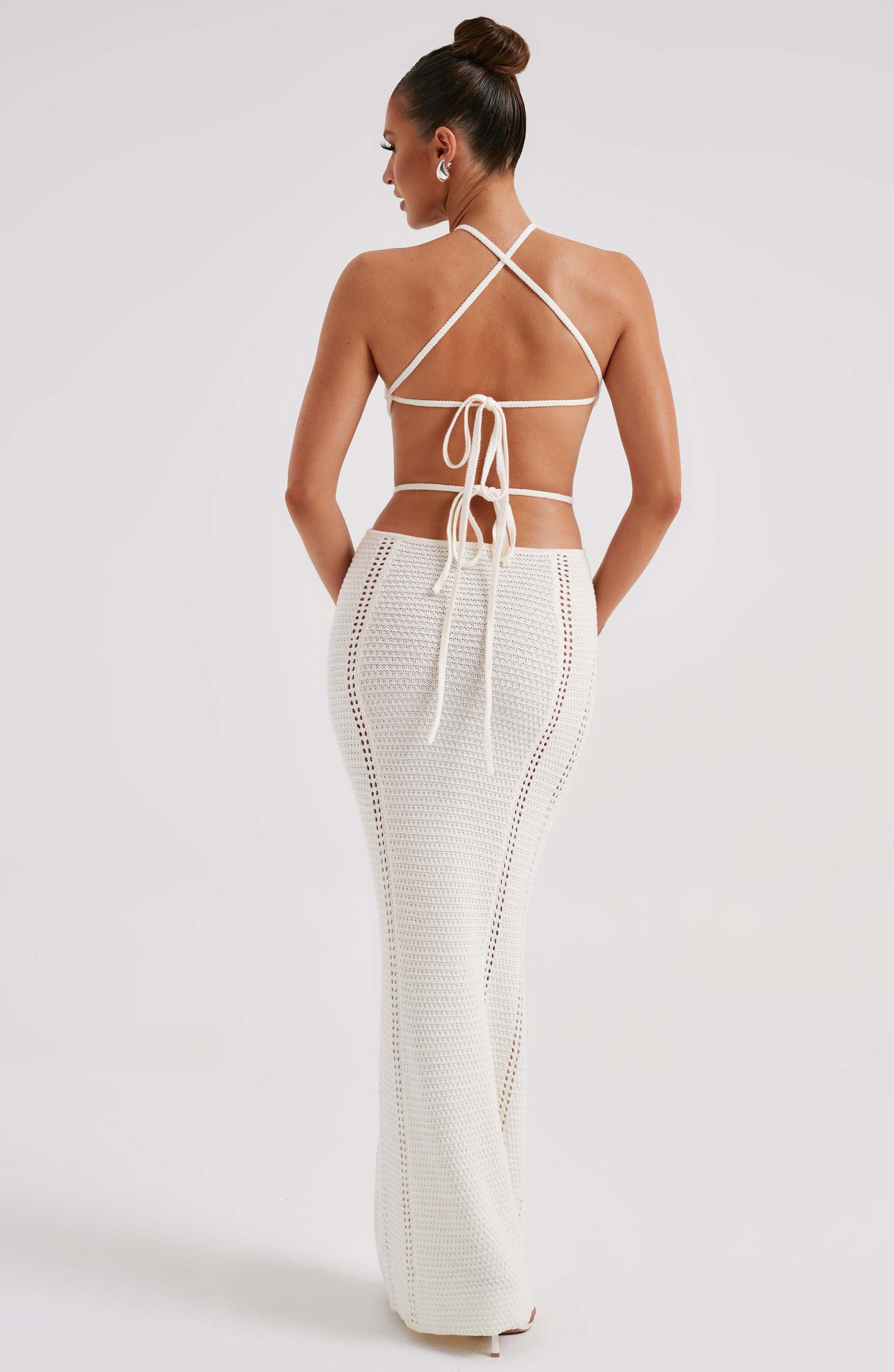 DELIA MAXI DRESS - WHITE