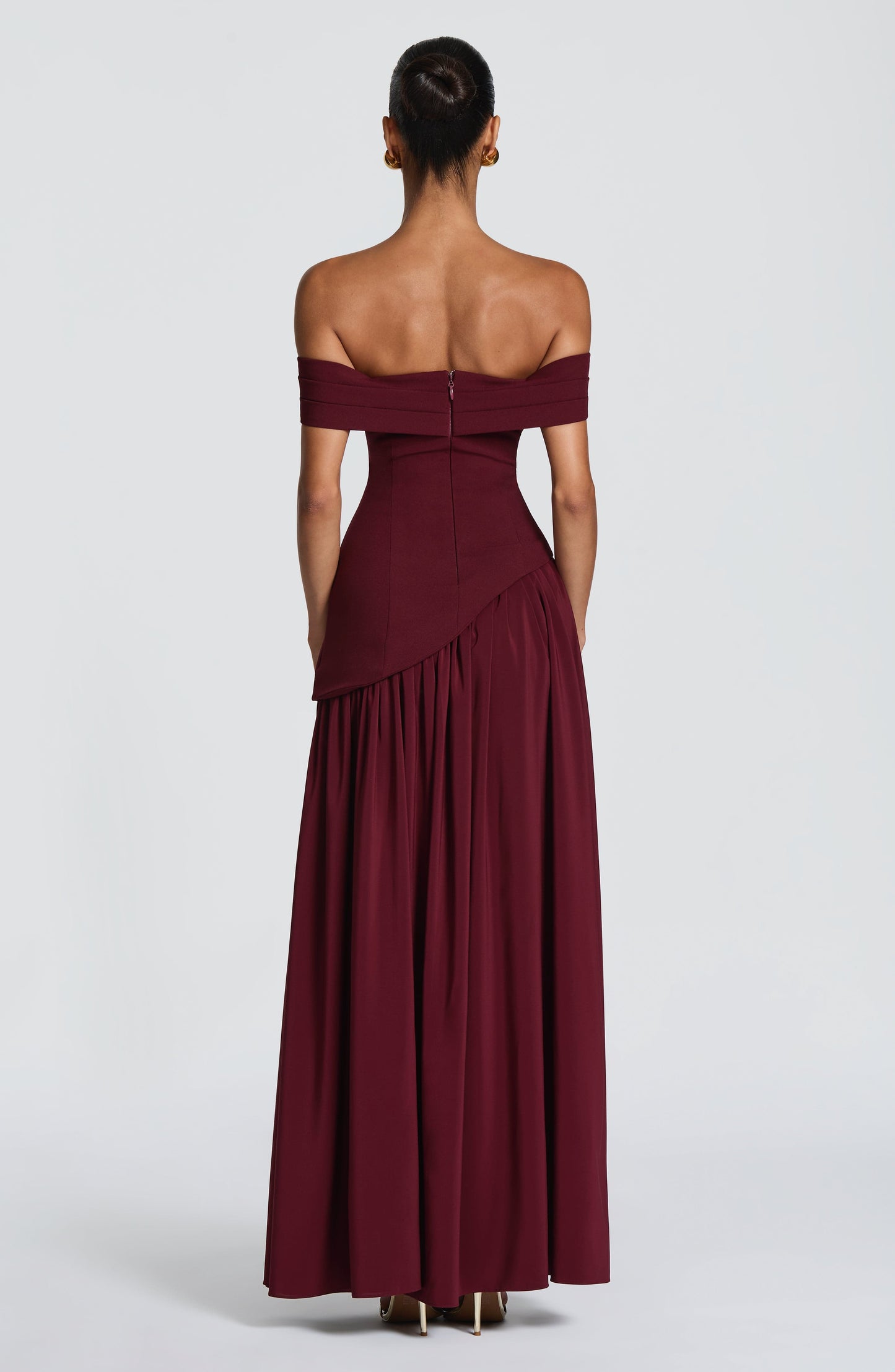 DELILAH MAXI DRESS - CHERRY LACQUER