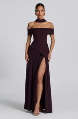 DELILAH MAXI DRESS - PLUM