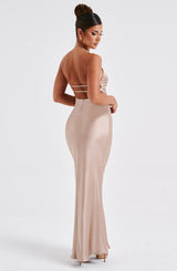 DELPHINE MAXI DRESS - CHAMPAGNE