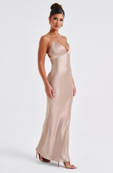 DELPHINE MAXI DRESS - CHAMPAGNE