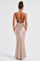 DELPHINE MAXI DRESS - CHAMPAGNE