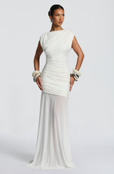 DEMELZA MAXI DRESS - IVORY
