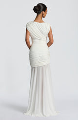 DEMELZA MAXI DRESS - IVORY