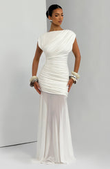 DEMELZA MAXI DRESS - IVORY