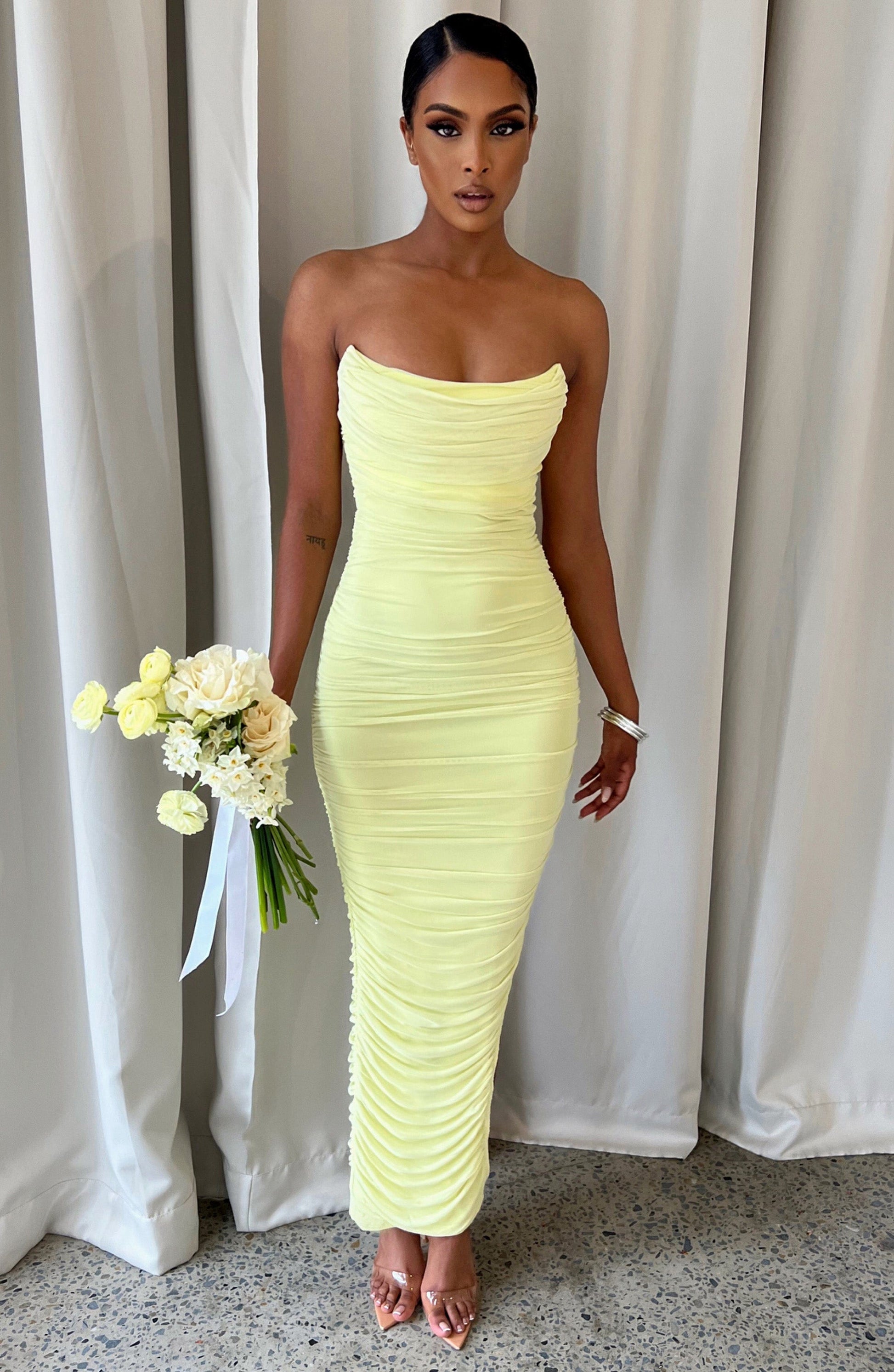 DEMI MAXI DRESS - LIME
