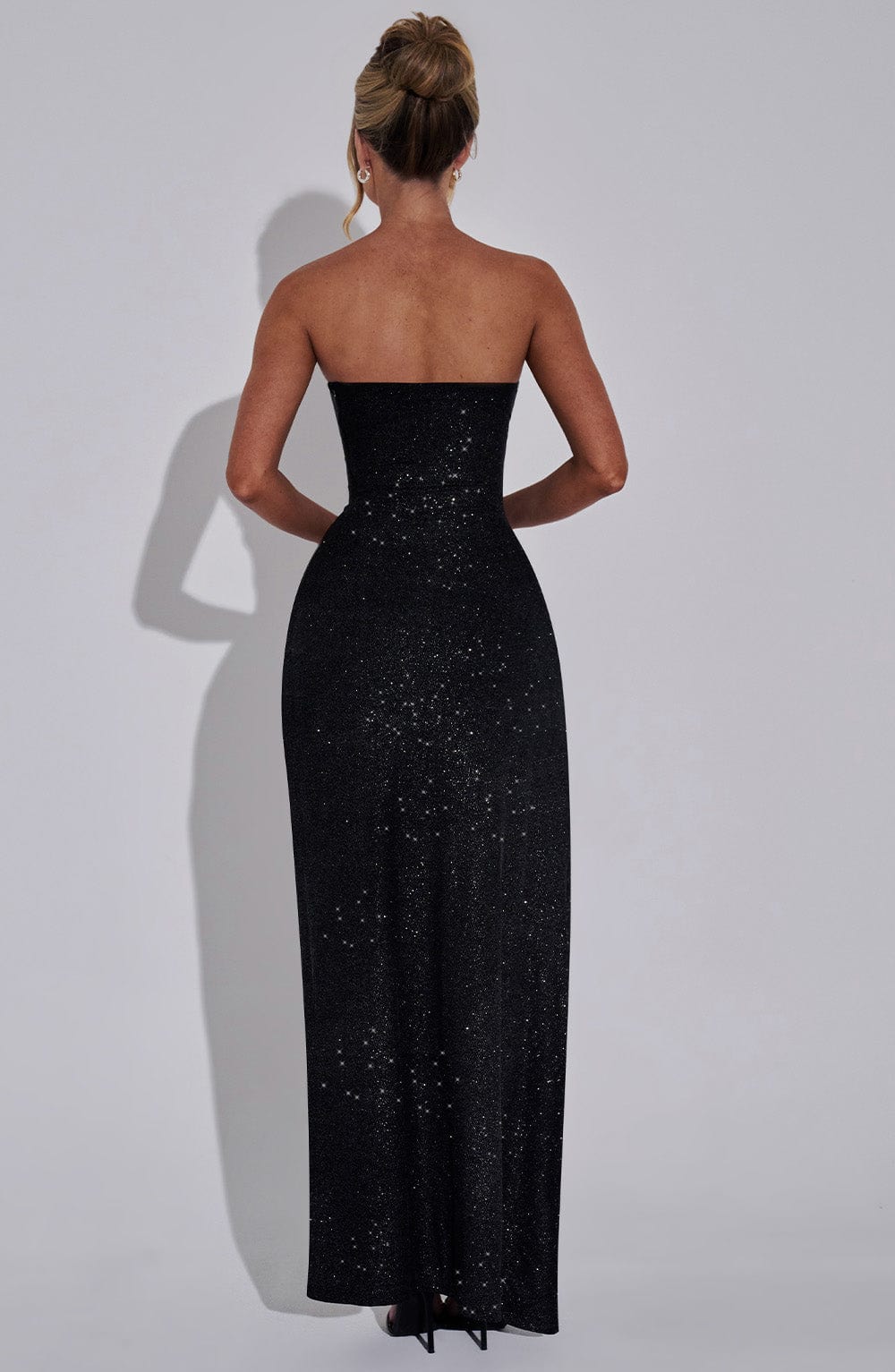 DHALIA MAXI DRESS - BLACK SPARKLE