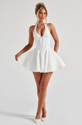 DORIS MINI DRESS - IVORY