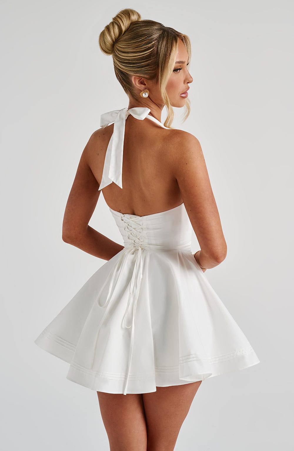DORIS MINI DRESS - IVORY