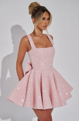 DOROTHY MINI DRESS - BLUSH