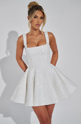 DOROTHY MINI DRESS - IVORY