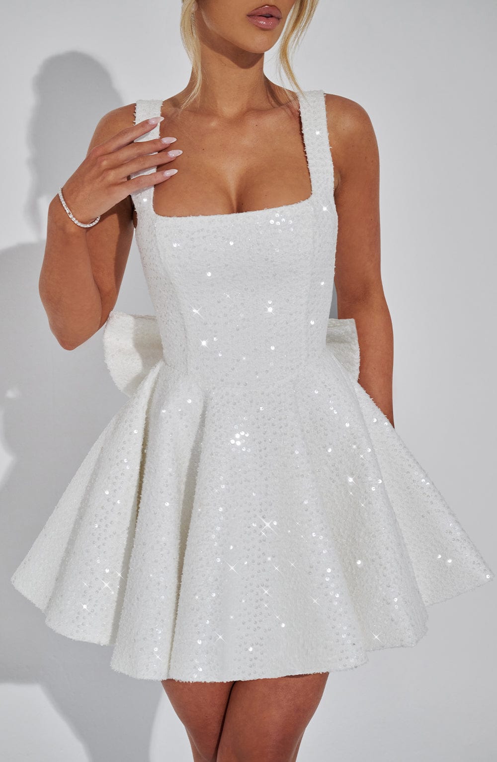 DOROTHY MINI DRESS - IVORY