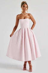 EDITH MIDI DRESS - BLUSH