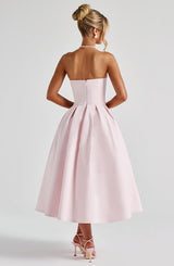 EDITH MIDI DRESS - BLUSH