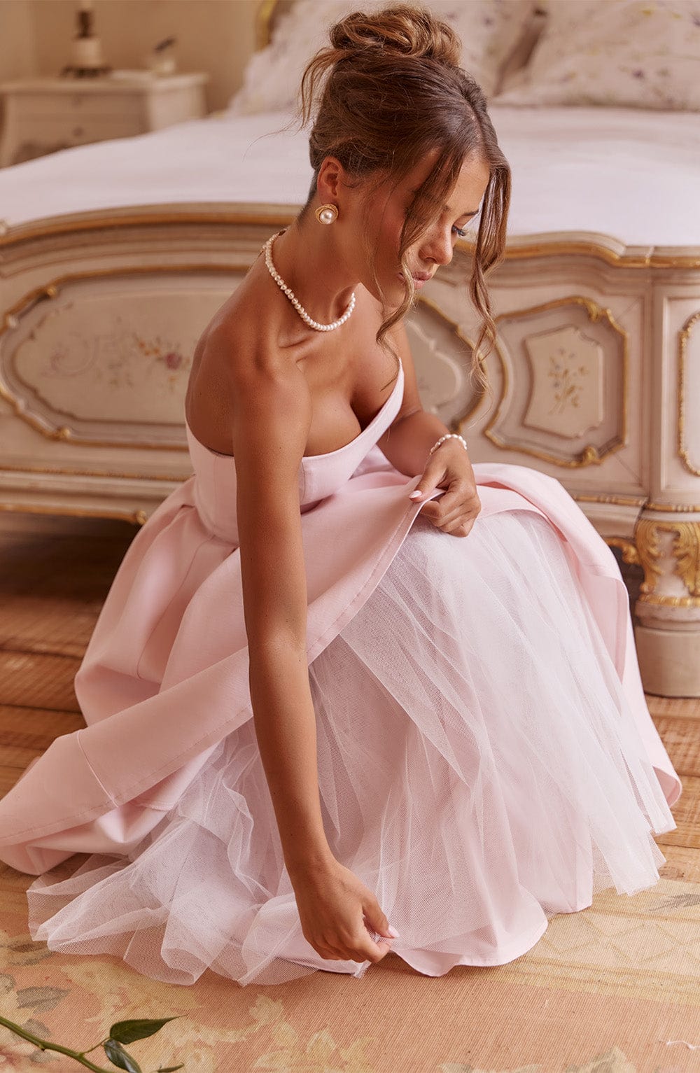 EDITH MIDI DRESS - BLUSH