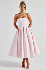 EDITH MIDI DRESS - BLUSH