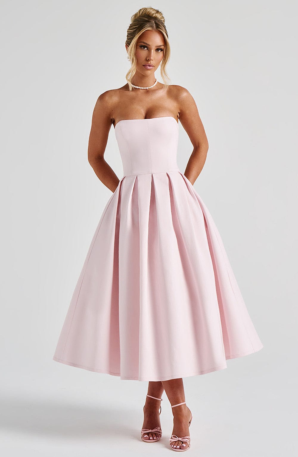 EDITH MIDI DRESS - BLUSH
