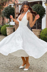 EFFIE MIDI DRESS - IVORY