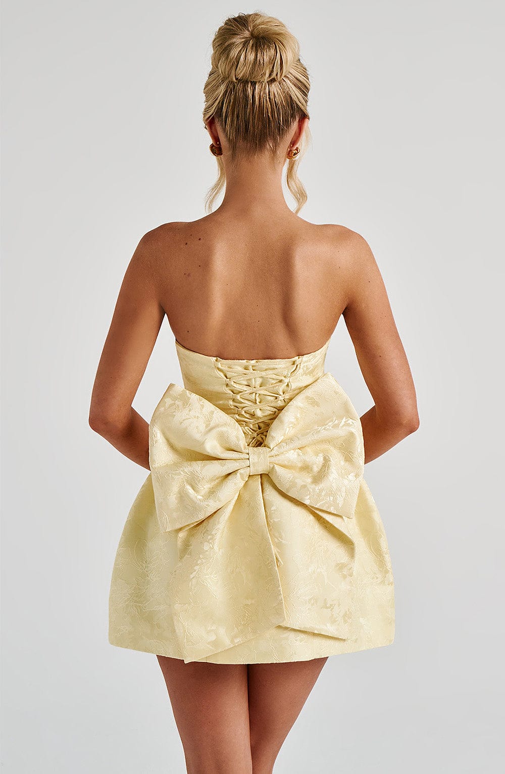 ELENORA MINI DRESS - LEMON