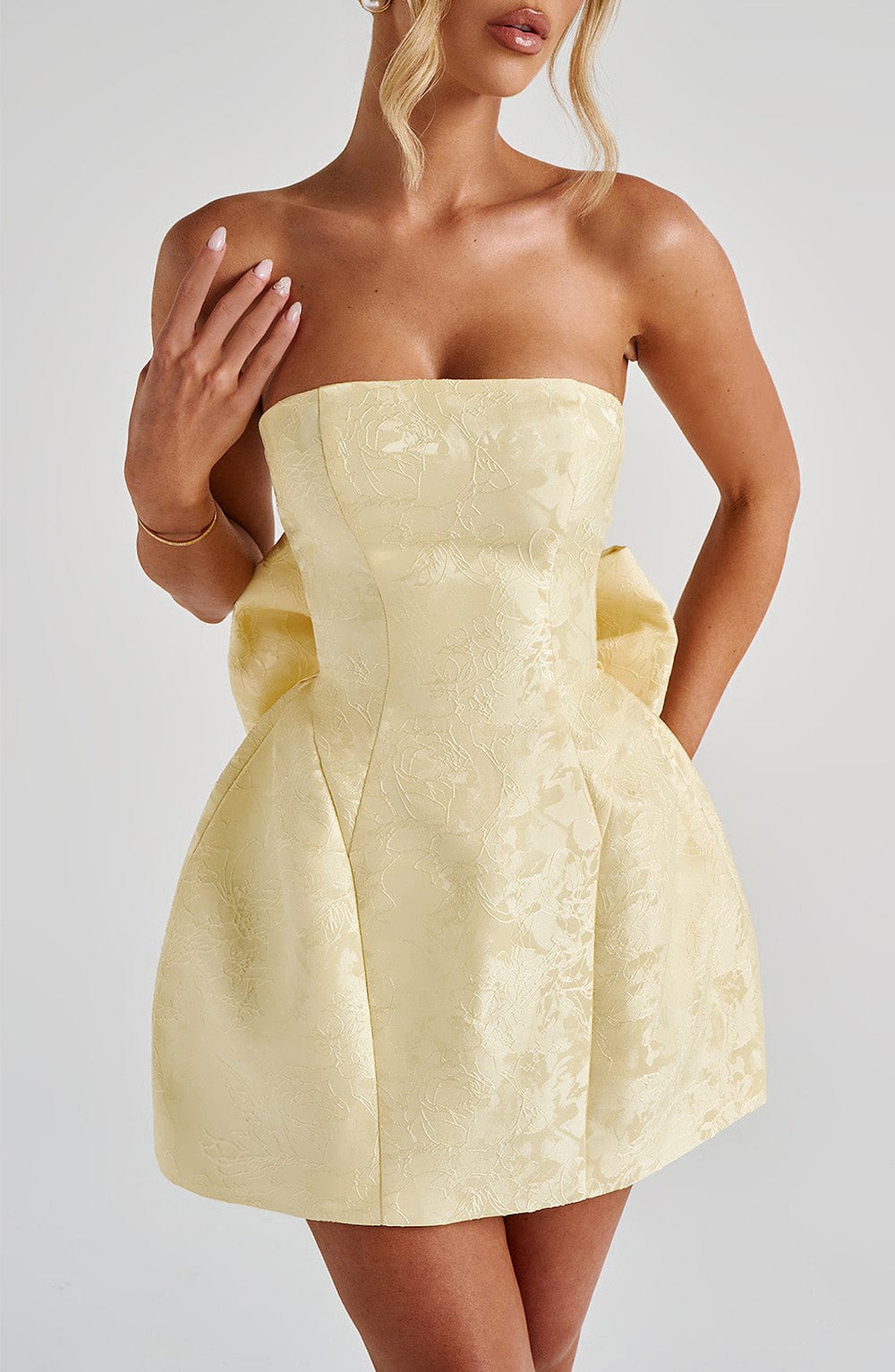 ELENORA MINI DRESS - LEMON