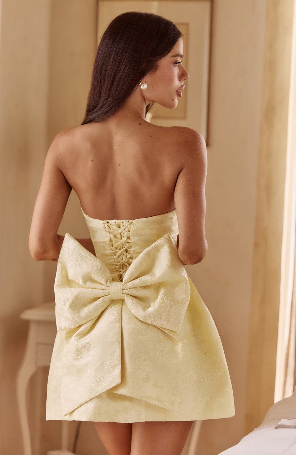 ELENORA MINI DRESS - LEMON