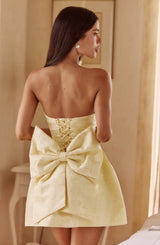 ELENORA MINI DRESS - LEMON