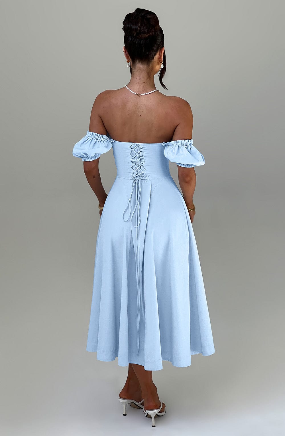 ELORA MIDI DRESS - BLUE