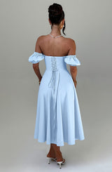 ELORA MIDI DRESS - BLUE