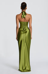 ELOWEN MAXI DRESS - OLIVE