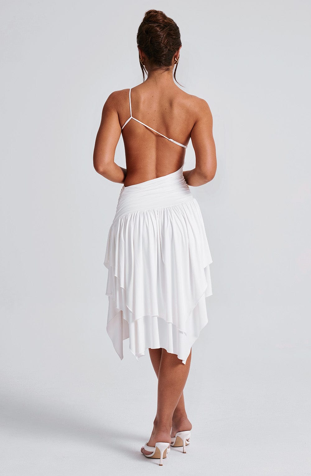 EMELINE MIDI DRESS - WHITE