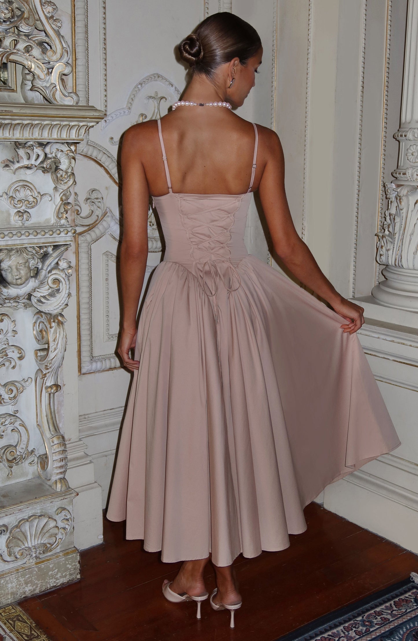 EMERSON MIDI DRESS - CLAY