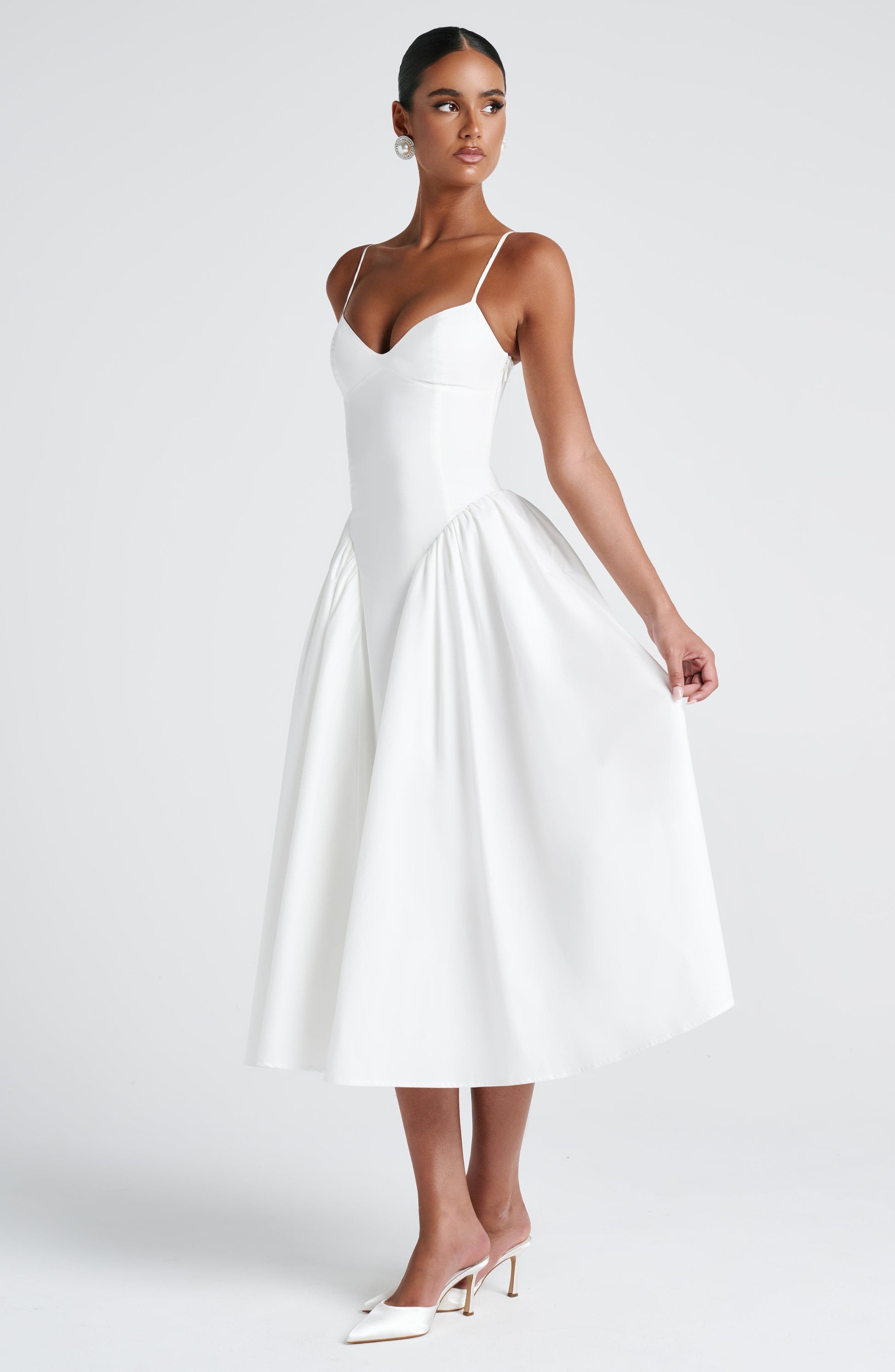 EMERSON MIDI DRESS - IVORY
