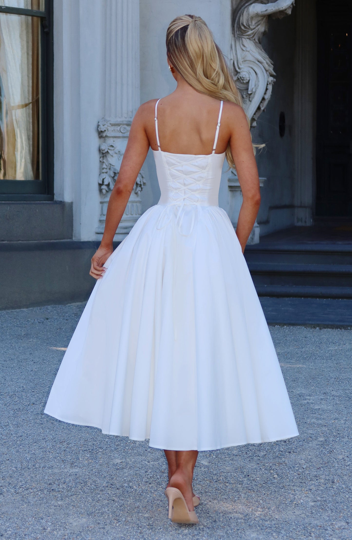 EMERSON MIDI DRESS - IVORY