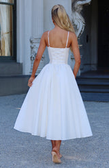 EMERSON MIDI DRESS - IVORY