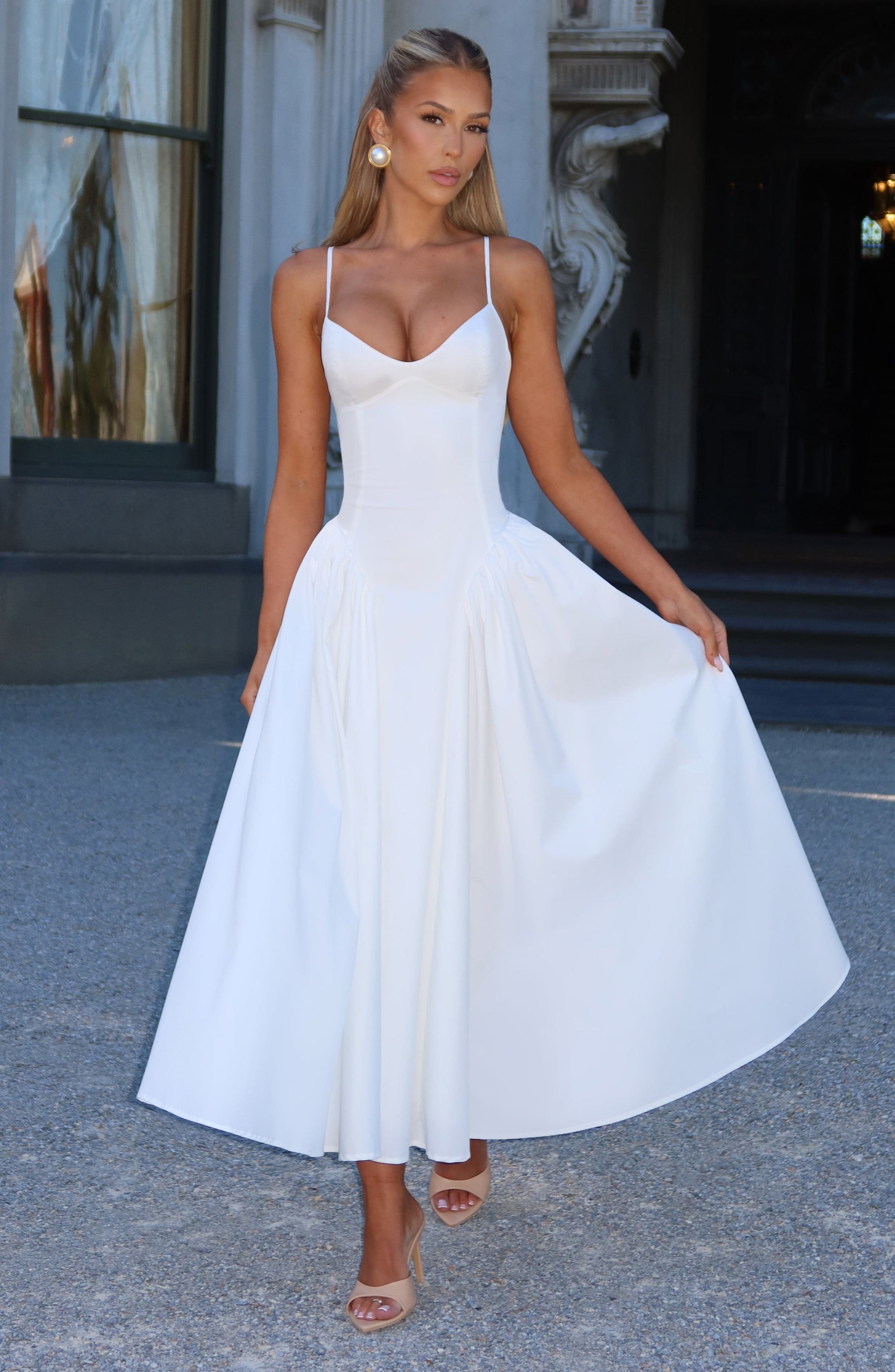 EMERSON MIDI DRESS - IVORY