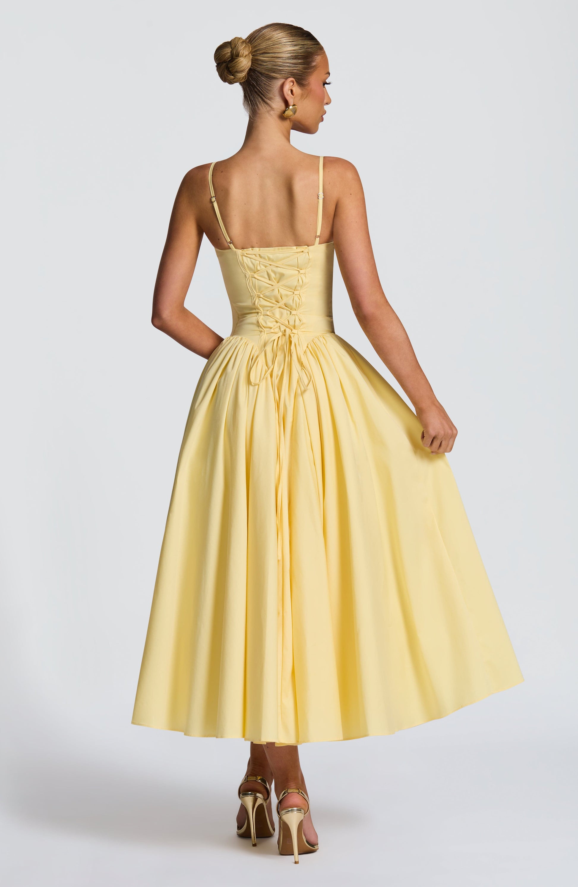 EMERSON MIDI DRESS - LEMON