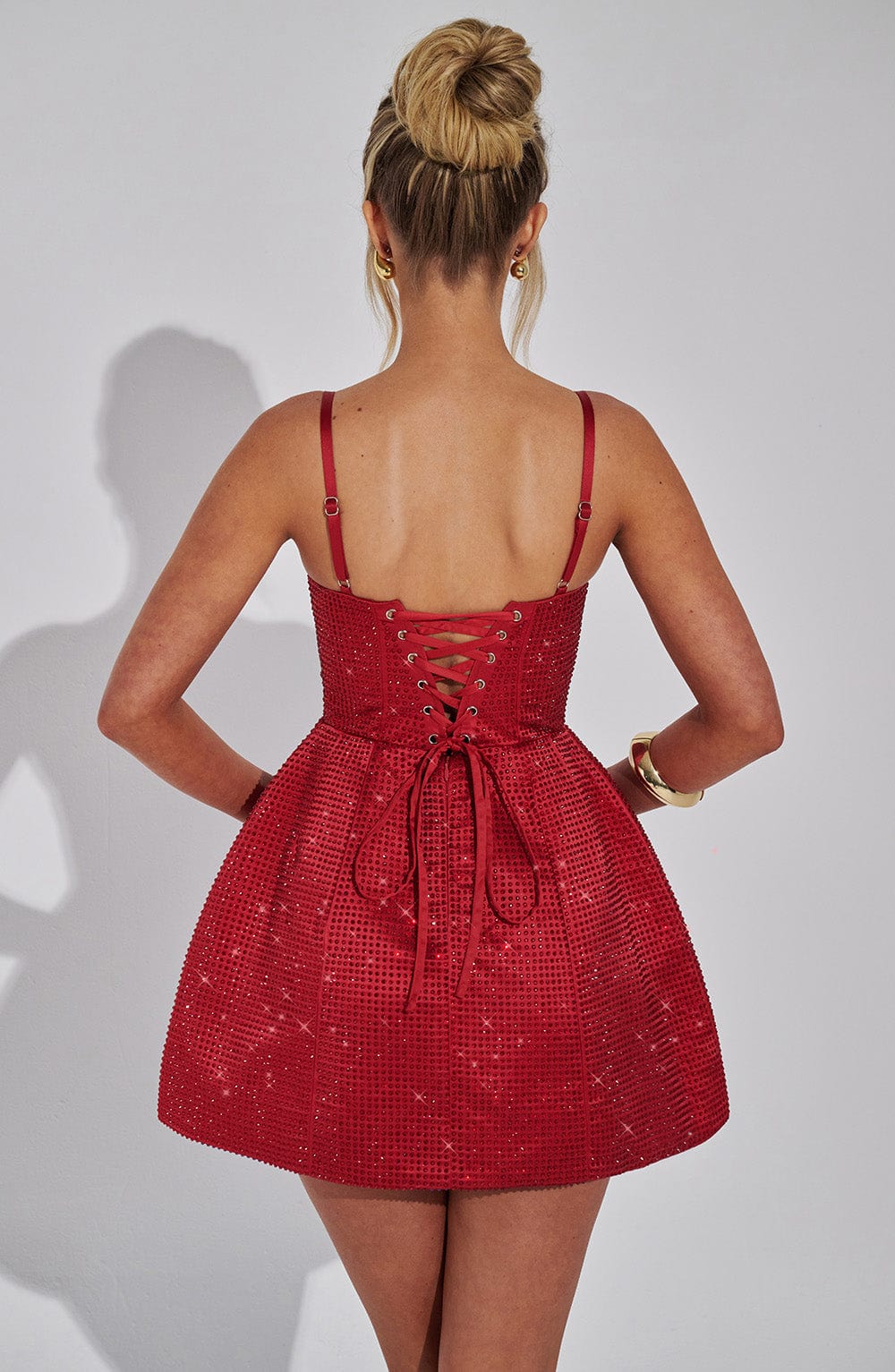 EMMA MINI DRESS - RED