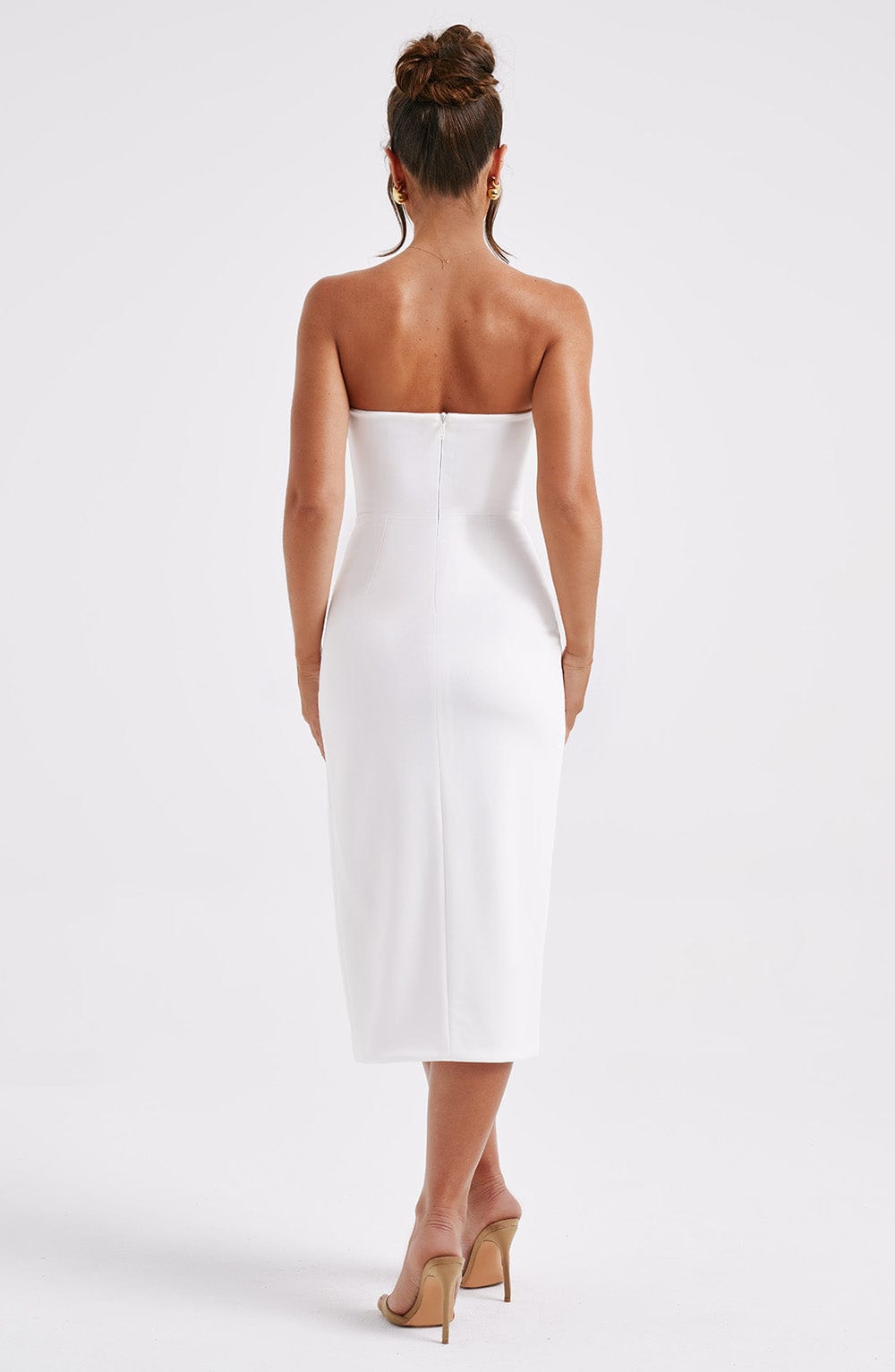 EMMALINE MIDI DRESS - IVORY