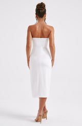 EMMALINE MIDI DRESS - IVORY