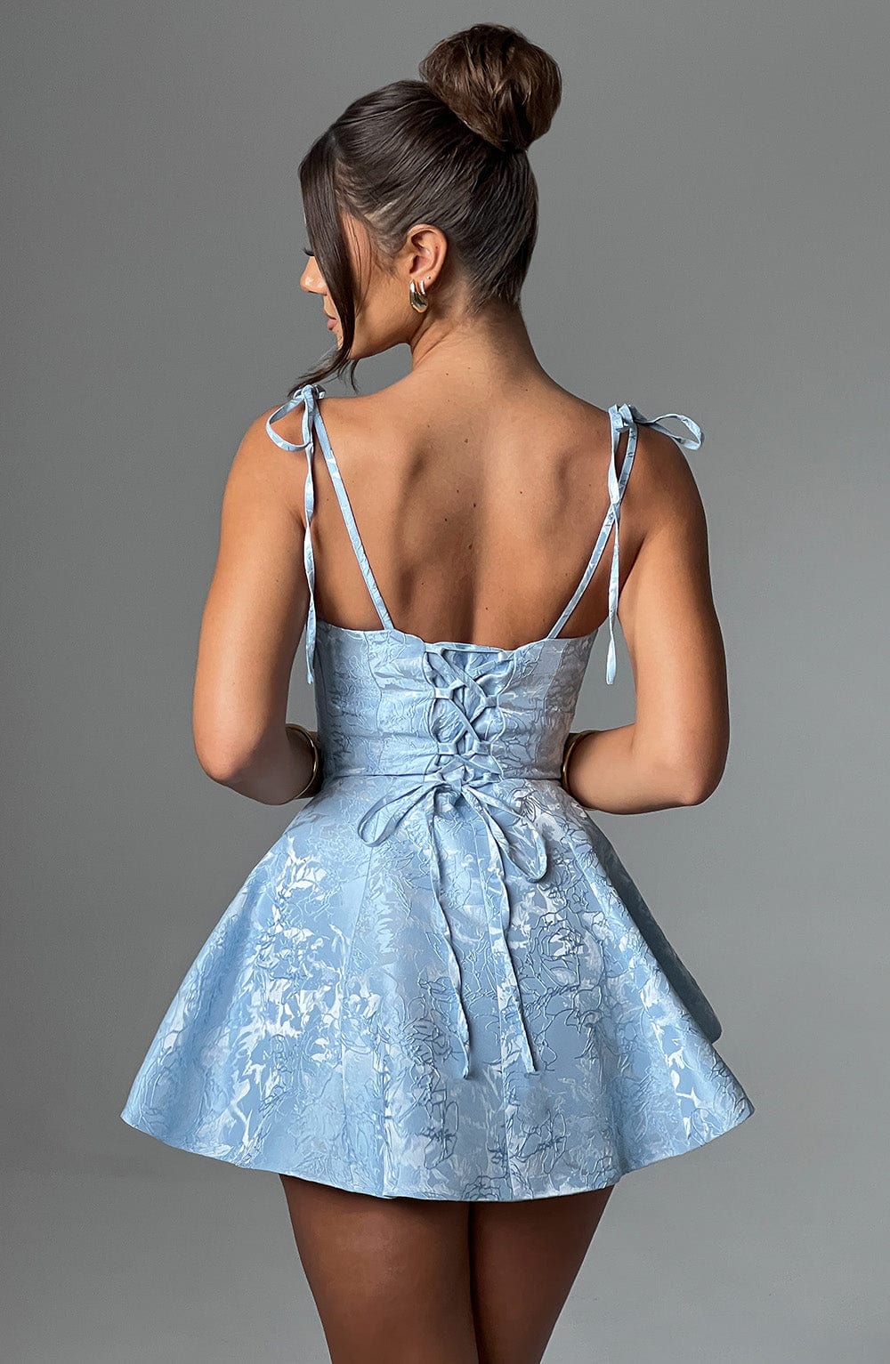 EMMIE PLAYSUIT DRESS - BLUE