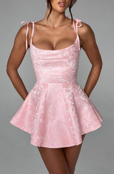 EMMIE PLAYSUIT DRESS - BLUSH