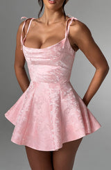 EMMIE PLAYSUIT DRESS - BLUSH