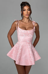 EMMIE PLAYSUIT DRESS - BLUSH