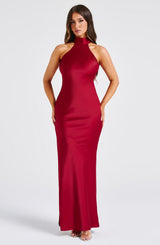 ETTA MAXI DRESS - WINE