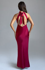 ETTA MAXI DRESS - WINE