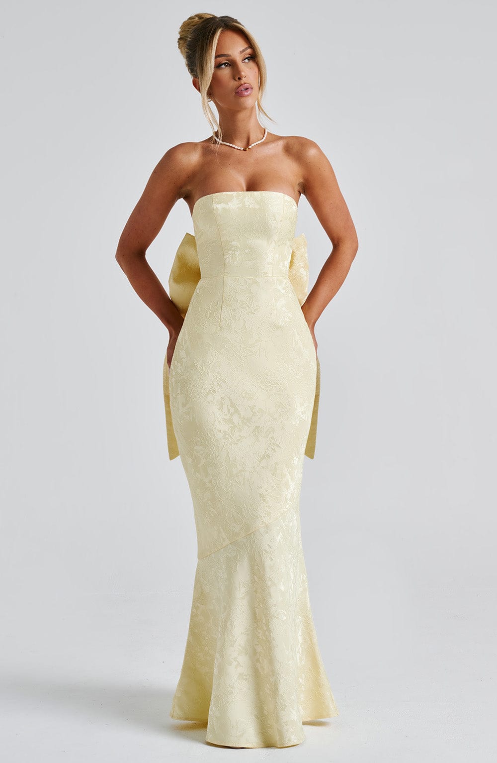 FELICITY MAXI DRESS - LEMON