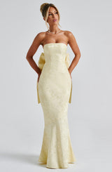 FELICITY MAXI DRESS - LEMON