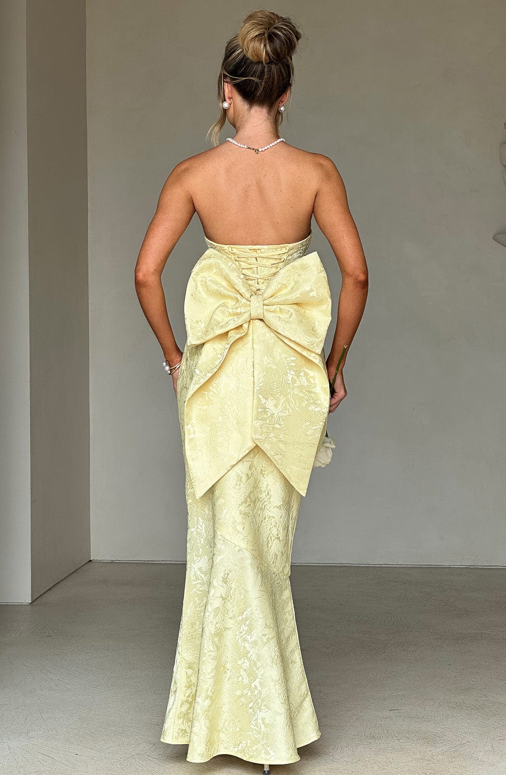 FELICITY MAXI DRESS - LEMON